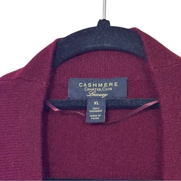 Charter Club Luxury Women's Cashmere Duster Cardigan Size XL - Picture 4 of 5